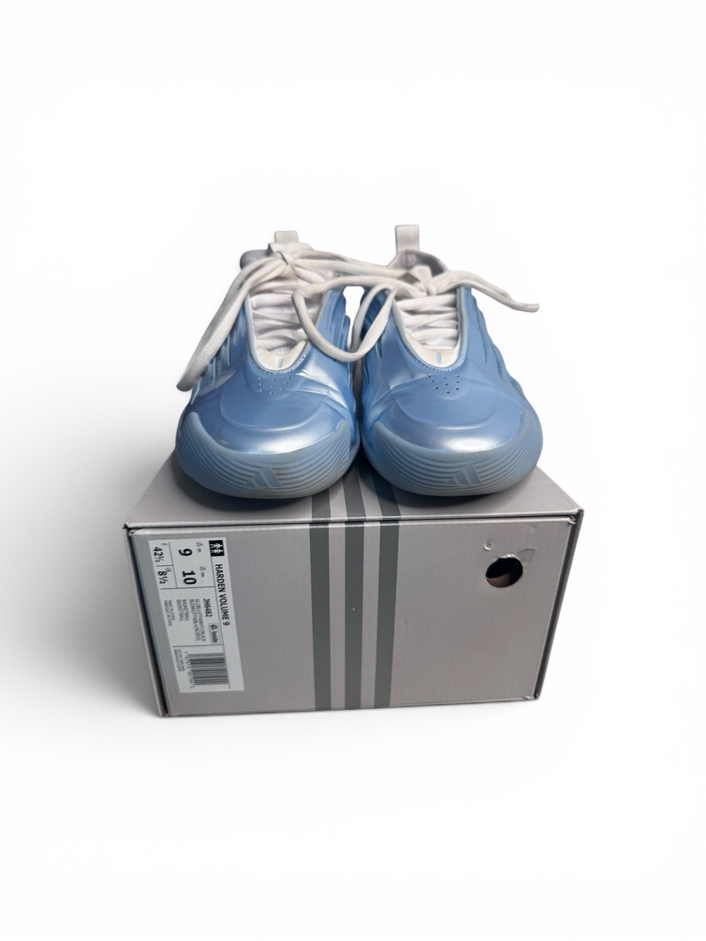 Men’s Adidas Harden Vol 9 glow blue - Picture 4 of 11